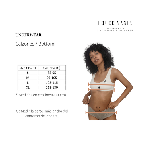 Bikini B&W con Tirantes Regulables - algodón orgánico